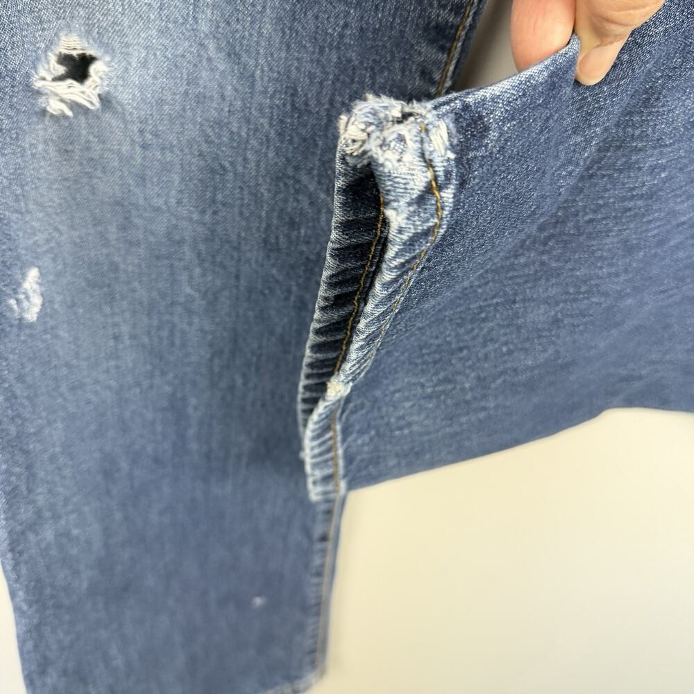 Vtg Abercrombie & Fitch 1892 Jeans Women 8R Bootcut Button Fly Distressed USA - Picture 12 of 16